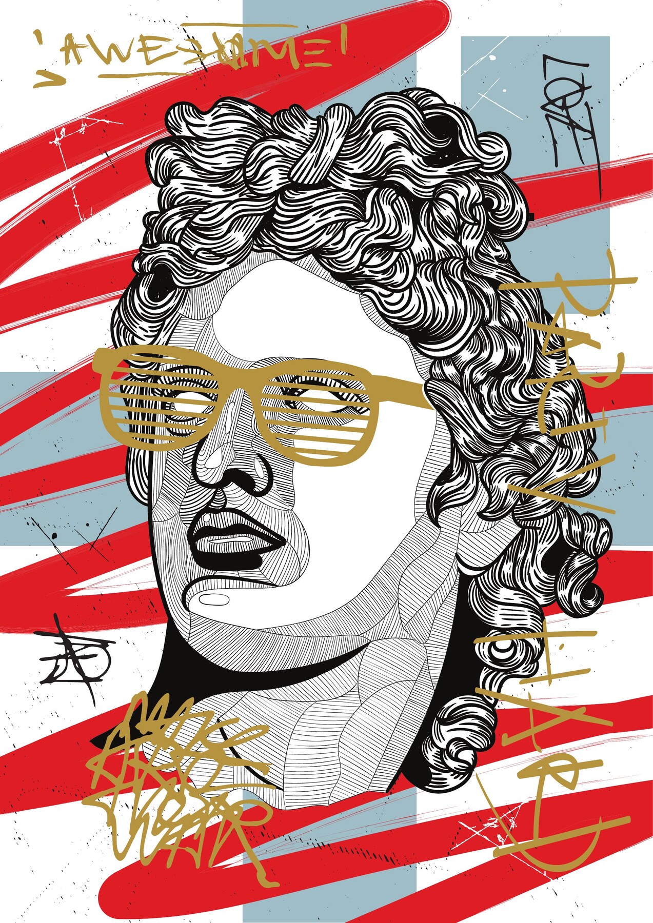 David art print by Aleksandra Kostic