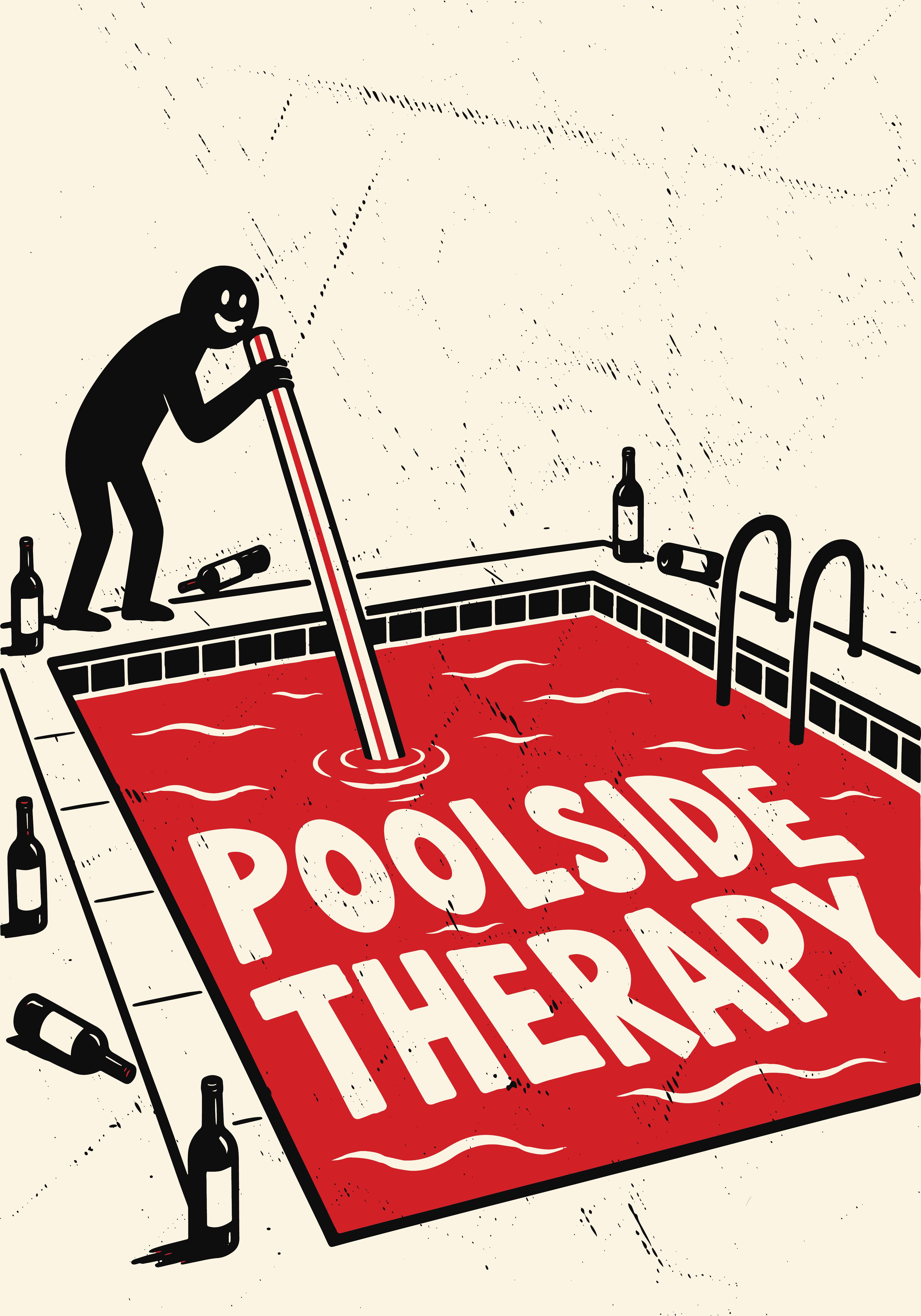 Poolside Therapy art print by MUNDAY Studio