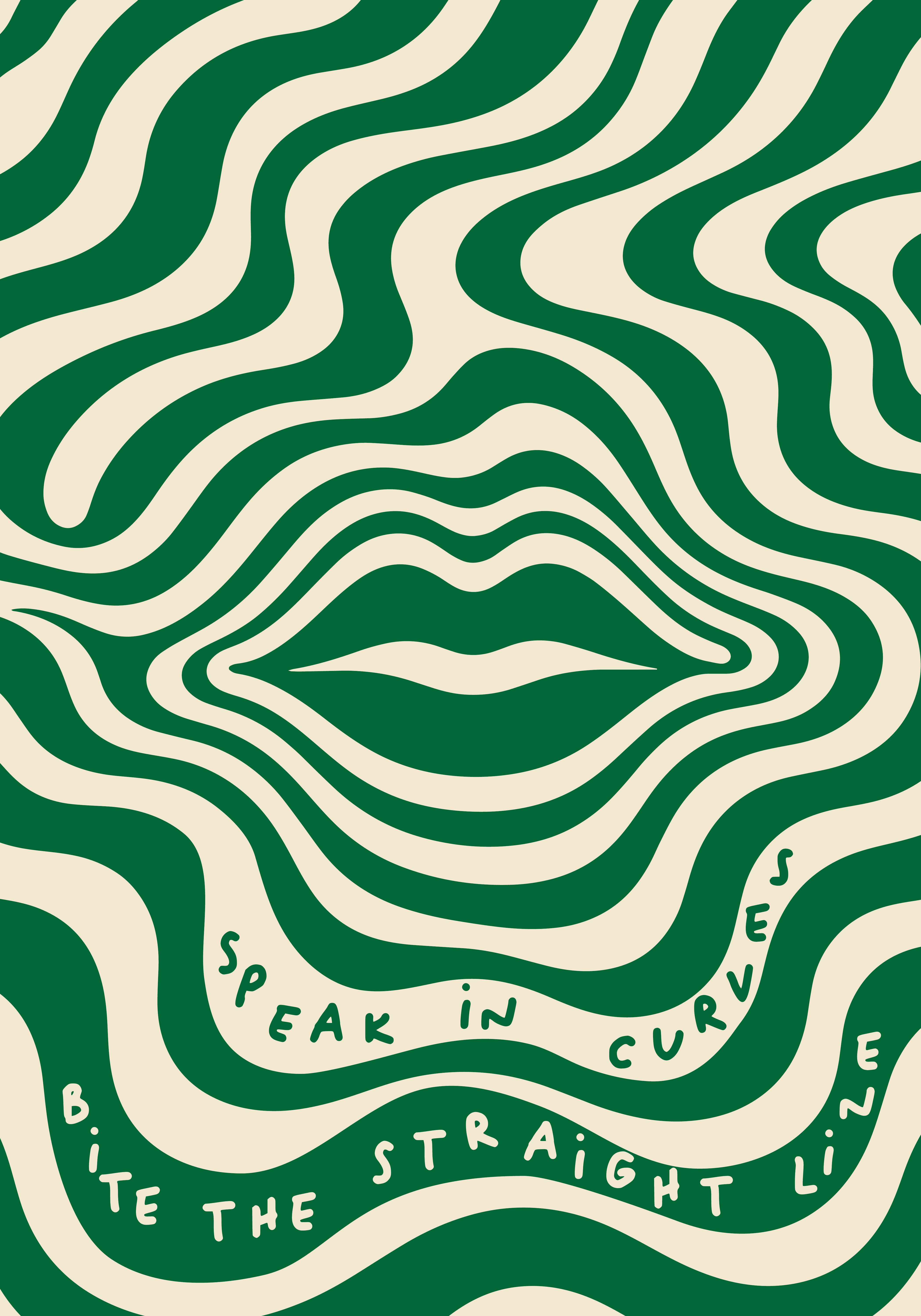Speak in Curves art print by MUNDAY Studio