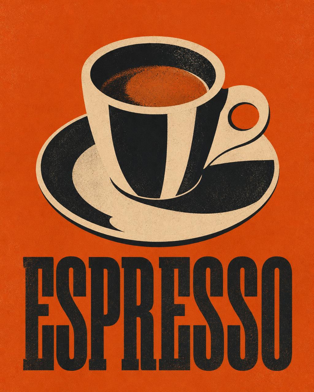 Espresso art print by Otto Vance