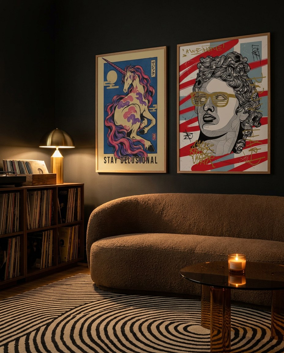 MUNDAY prints in a customer's home 3