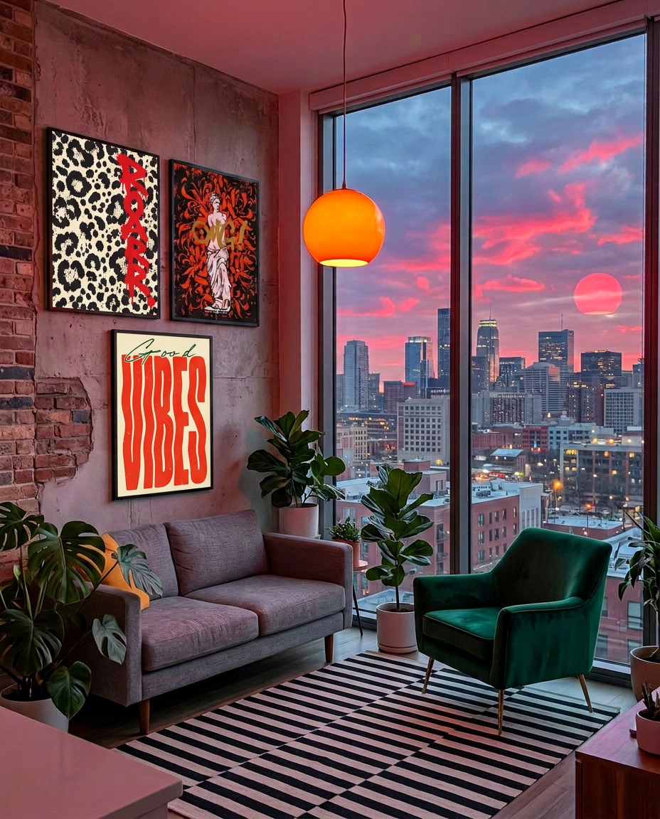 MUNDAY prints in a customer's home 4