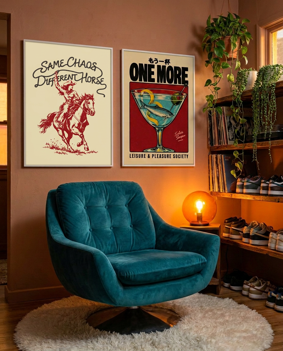MUNDAY prints in a customer's home 6