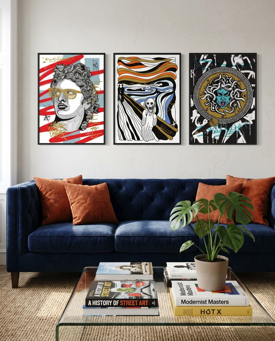 MUNDAY prints in a customer's home 7